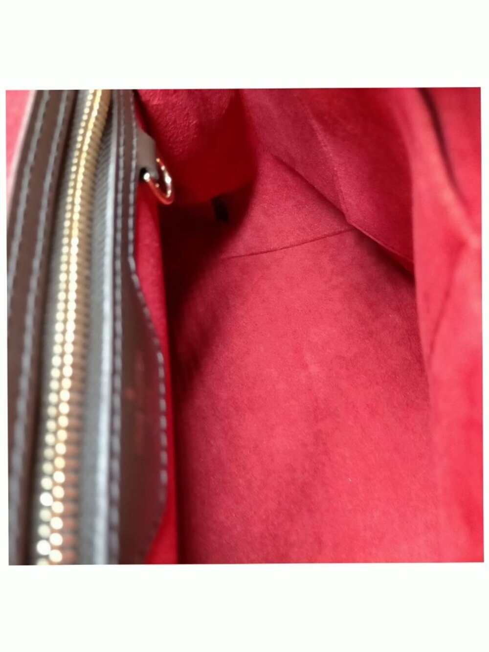 Authentic Louis Vuitton Bergamo MM Damier Ebene Canvas Satchel Crossbody - Picture 13 of 16